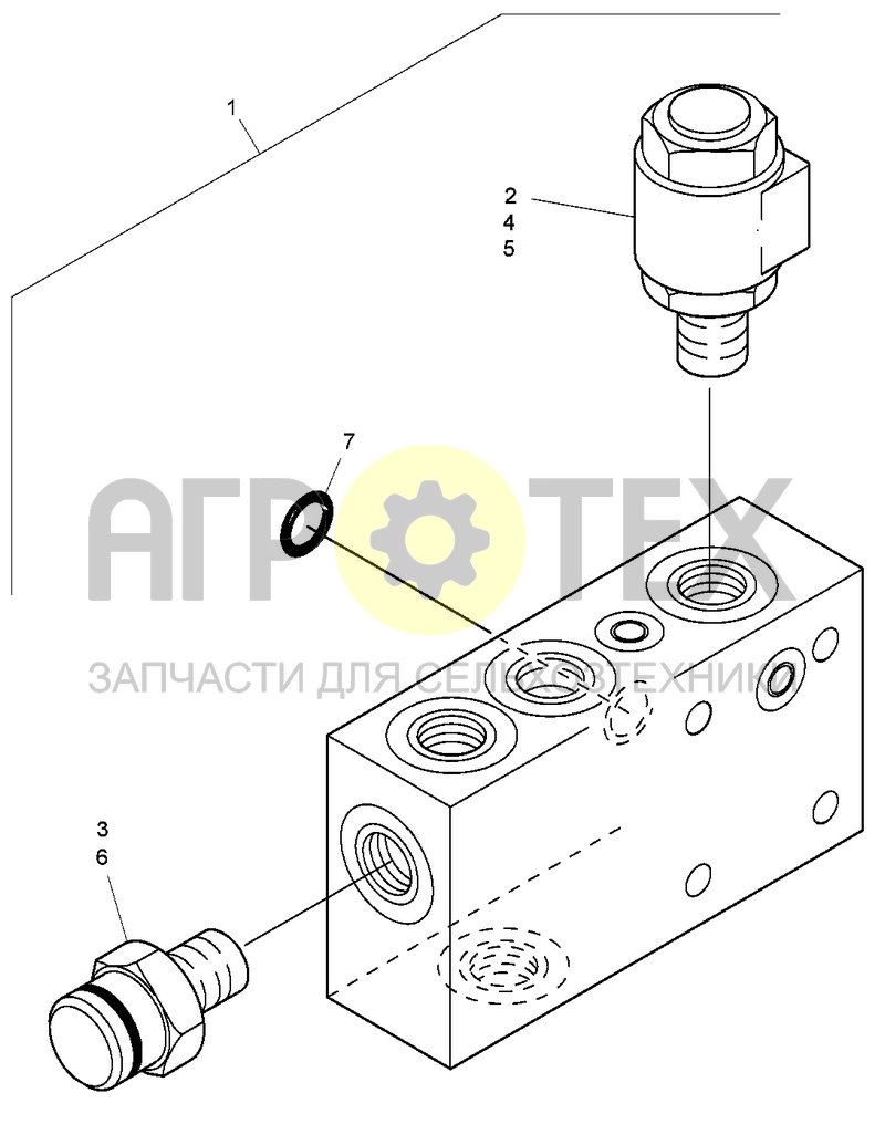 Чертеж Клапан ВОМ (05L01)